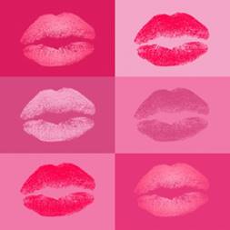 Coloré baisers collection Vecteur gratuit